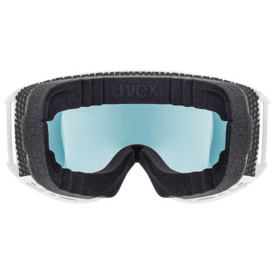 Uvex topic FM spheric gogle do sportów zimowych Biały Unisex Niebieski, Żółty Soczewka sferyczna
