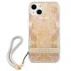 3. Etui Guess Flower Strap na iPhone 13 mini - złote