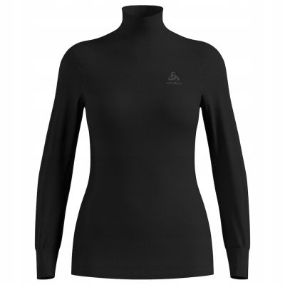 2. Koszulka damska Odlo BL TOP turtle neck l/s ACTIVE WARM ECO roz. M Czarna