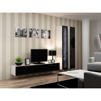 8. Witryna VIGO szkło'180' 180/40/30 biały/czarny poł