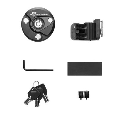 2. Rockbros zapięcie rowerowe składane czarne WL798BK