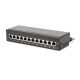 7. Digitus Panel krosowy desktop 12x RJ45, LSA poziom, kat.6A, ekranowany, czarny, prowadnica kabli