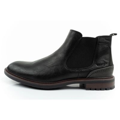 11. Wrangler Randy buty męskie sztyblety botki eleganckie modne wsuwane czarne