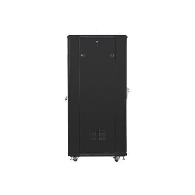 2. Szafa jednosekcyjna, zamykana na zamek Lanberg FF01-6832-12B (32U; 19'' / 600mm / 800 mm; stojąca; Pełne, Szklane; 800 kg; kolor czarny)