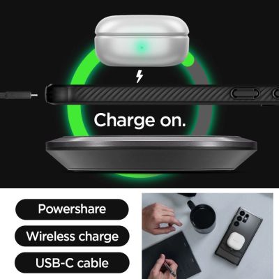 10. Etui Spigen Rugged Armor na Samsung Galaxy S24 Ultra - czarny mat