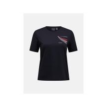 Koszulka damska PEAK PERFORMANCE W Explore Graphic Tee kolor beżowy