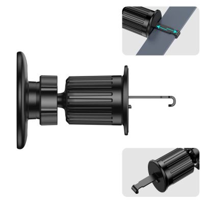 3. Uchwyt samochodowy Tech-Protect N58 Magnetic MagSafe do montażu do kratki nawiewu - czarny