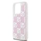6. Etui DKNY Liquid Glitter Multilogo na iPhone 15 Pro - różowe