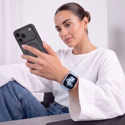 9. Pasek Tech-Protect Nylonmag na Apple Watch 4 / 5 / 6 / 7 / 8 / 9 / SE (38 / 40 / 41 mm) - niebieski