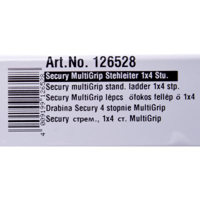 24. Drabina 4 stopniowa aluminiowa Krause Secury 126528