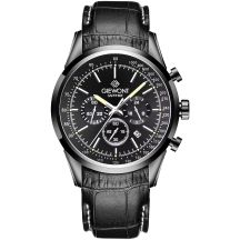 Zegarek Męski Giewont Chronograph Sapphire Czarny GW7650-A4