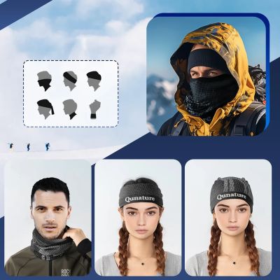 3. Komin narciarski Qunature 11230014002 bandana sportowa rozmiar uniwersalny - czarny