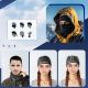 3. Komin narciarski Qunature 11230014002 bandana sportowa rozmiar uniwersalny - czarny