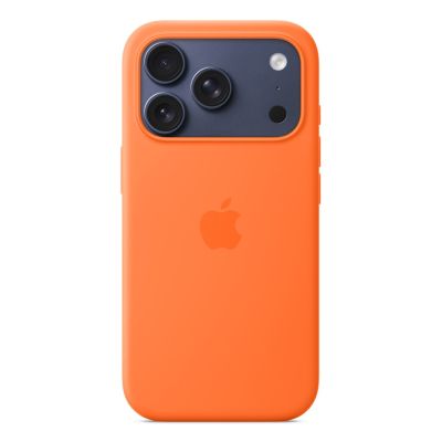3. Etui Apple iPhone 17 Pro Silicone Case with MagSafe – Orange