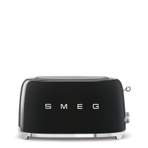 Toster Smeg TSF02BLEU czarny 4 kromek, metalowa obudowa