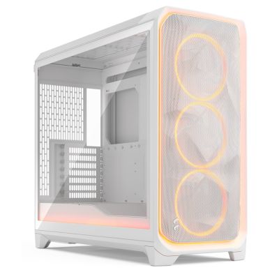 15. Etui Fractal Design Meshify 3 XL Ambience Pro RGB Clear Tint White ATX
