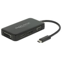 DeLOCK 63929 stacja dokująca USB 2.0 Type-C Czarny