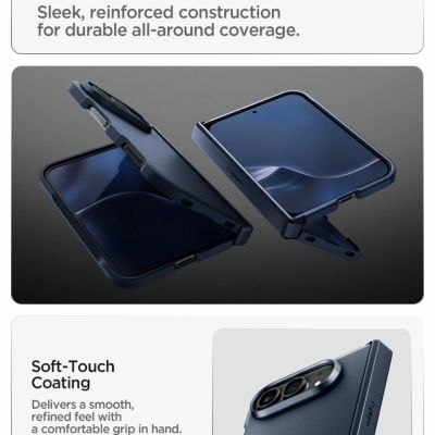 9. Etui Spigen Tough Armor T MagSafe na iPhone Duo - granatowe