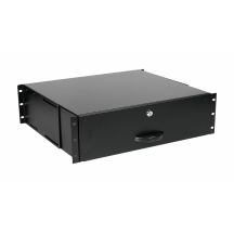 Wyposażenie szuflady 19" do szaf serwerowych 3U zamykane BK (EZD-3-B)