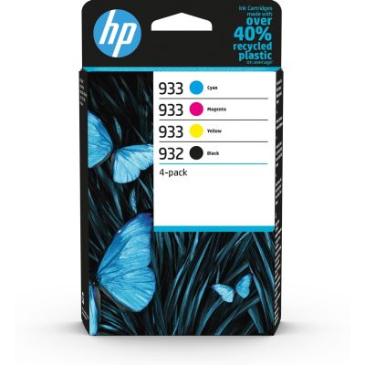 HP 932 BLACK / 933 CMY ORIGINAL/INK CARTRIDGE 4-PACK