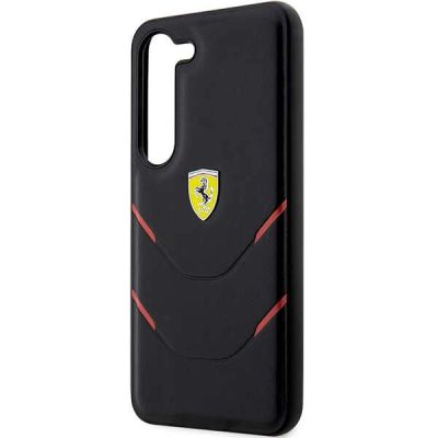 6. Etui Ferrari Hot Stamp Lines na Samsung Galaxy S23+ - czarne