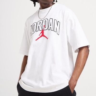 Koszulka męska Air Jordan Brooklyn Arch Logo T-shirt Biała - IB7347-100