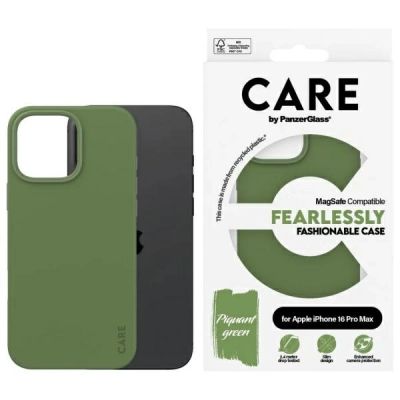 Etui CARE by PanzerGlass Fashion Case MagSafe na iPhone 16 Pro Max - zielone