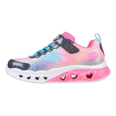 5. Skechers S-Lights Flutter Heart Lights - Simply Love 302315L-NVMT Navy/Multi