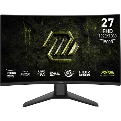 2. MSI MAG 274CF X24 monitor komputerowy 68,6 cm (27") 1920 x 1080 px Full HD Czarny