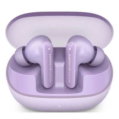 4. Słuchawki bezprzewodowe Energy Sistem True Wireless Earphones Serenity ANC z mikrofonem, Bluetooth, kolor lawendowy, ANC