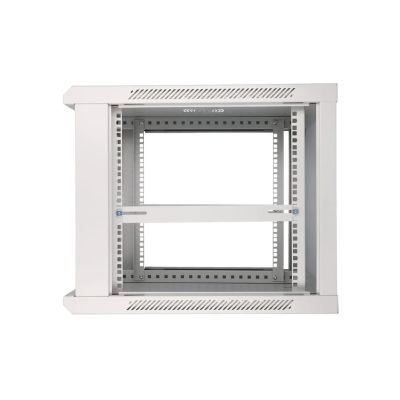 9. Extralink Szafa rack 9U 600x600 Szara montowana na ścianie