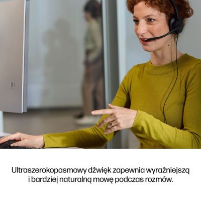 96. Słuchawki przewodowe HP Poly Mission 415 Monaural USB Wired Headset