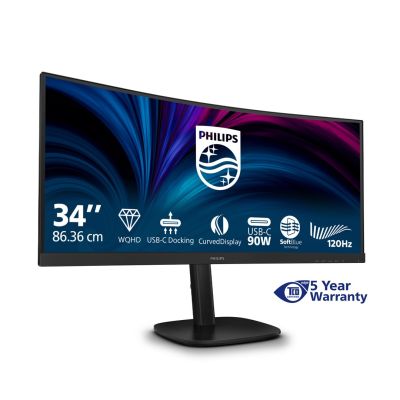 45. Monitor Philips 86,4cm (34,0") 34B2U3600C 21:09 HDMI+DP+USB-C
