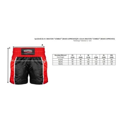 5. Spodenki do K-1 MASTERS "COMBAT"  (WAKO APPROVED)