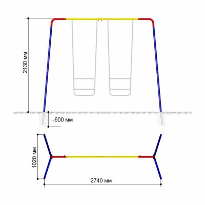 6. Rama do huśtawki podwójna Gardenluxus
