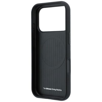 7. Etui BMW M Quadrille Kevlar Tricolor & Metal Logo MagSafe na iPhone 17 Pro / 18 Pro - czarne