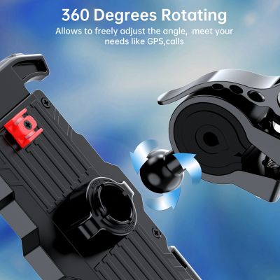 7. Uchwyt Choetech H067 do telefonu rowerowy regulowany - szary