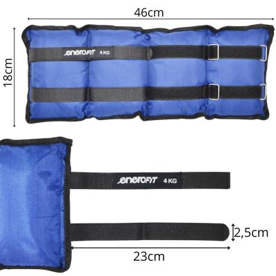 8. OBCIĄŻENIE NA PRZEGUBY NIEBIESKIE 8KG (2x4KG) ENERO FIT