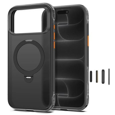 3. Etui Tech-Protect MagAir Stand MagSafe CC na iPhone 18 Pro Max / 17 Pro Max - czarne matowe
