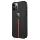 2. Etui Ferrari Off Track Leather Nylon Stripe na iPhone 12 Pro Max - czarne