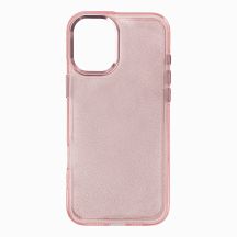 Etui Glitter Case na iPhone 16 - różowe z brokatem