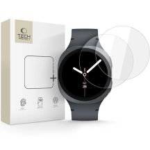 Szkło hartowane Tech-Protect Glass Fit+ 2-pack na Samsung Galaxy Watch 8 44 mm - przezroczyste