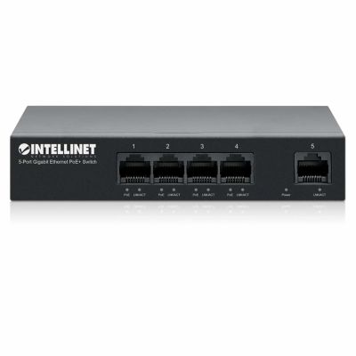 6. Intellinet 561792 przełącznik sieciowy Gigabit Ethernet (10/100/1000) Obsługa PoE Czarny