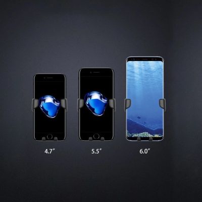 7. Car Holder H01 uchwyt samochodowy grawitacyjny na kratkę wentylacyjną nawiew czarny