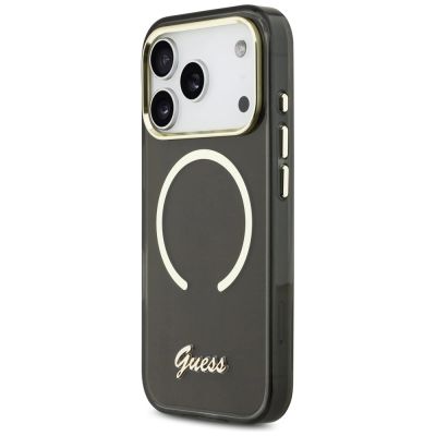 2. Etui Guess IML Script Metal MagSafe na iPhone 17 Pro Max - czarne