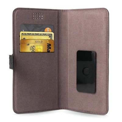 3. Etui Guess 4G Heritage Book Universal XL 5.2" - 5.7" - czarne