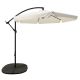 8. Extralink Black Forest Garden Umbrella with Side Panels, Large 3m Beige Cantilever Parasolowy do patio ze wspornikiem Sześciokąt Beżowy, Czarny