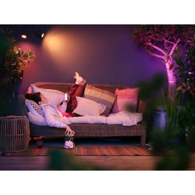 7. Philips Hue White and color ambiance Zewnętrzny reflektor Lily