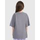6. T-shirt oversize z nadrukiem dziewczęcy 4F 4FJRAW25TTSHF3197-22S