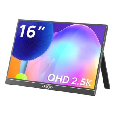 Arzopa Z1RC 16 monitor komputerowy 40,6 cm (16") 2560 x 1600 px 2.5K Czarny